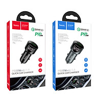 Tẩu sạc nhanh xe hơi ô tô hoco Z42, 2 cổng U+C hỗ trợ sạc nhanh PD20W QC3.0 - Hàng chính hãng