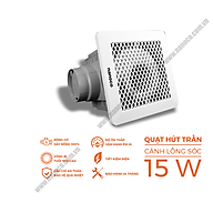 QUẠT THÔNG GIÓ ÂM TRẦN LỒNG SÓC NFV2021 NANOCO - HÀNG CHÍNH HÃNG