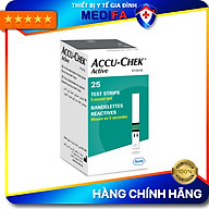 Hộp 25/50 Que Thử Đường Huyết Accu-Chek Active, Nhập Khẩu Chính Hãng Roche