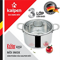 Nồi Inox 3 lớp đúc liền khối Kalpen Kazler 20cm dung tích 3.7L hàng Đức - Hàng chính hãng