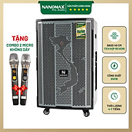 Loa Kéo Công Suất Lớn Nanomax SK-0209 Bass 4 Tấc 40cm Công Suất 650w Karaoke Bluetooth Hàng Chính Hãng