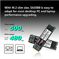 Ổ cứng SSD Kingmax SA3080 512GB M.2 2280 SATA 3 - Hàng Chính Hãng thumbnail