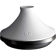 Nồi Tajine Emile Henry Delight EH779567 Ø 27cm 2L Màu Đen Xám Nắp Trắng - Packing Hàng chính hãng