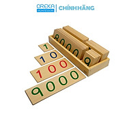 Đồ chơi trẻ em Oreka Montessori Hộp thẻ số cỡ lớn 1-9000 - 0531000 thumbnail