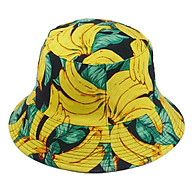 Mũ bucket trái chuối phong cách thời trang du lịch biển, họa tiết trái chuối & lá độc đáo, chất liệu vải mềm mại - Hạnh Dương thumbnail