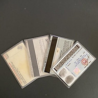 Túi Đựng Thẻ Căn Cước Công Dân, Bao Bì Bọc Gói Bảo Quản Bằng Lái Xe Thẻ ATM Card visit Phụ Kiện Túi ví Nam Nữ thumbnail