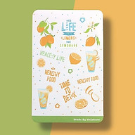 sticker sheet sweet lemon - sticker trang trí nhật kí thumbnail