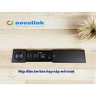 Ổ điện âm bàn họp nắp mở trượt dọc Novalink ST-W, tích hợp sạch không dây, hdmi, sạc USB-C, RJ45. Nhập khẩu chính hãng.