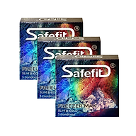 Bộ 3 hộp bao cao su Safefit mát lạnh FrezzerMax - hộp 3 chiếc thumbnail