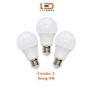 COMBO 3 Bóng đèn LED bulb tròn LEDGOES 9W