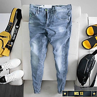 Quần jeans nam co dãn , quần bò nam kiểu trơn dáng vừa không bó sát thiết kế trẻ trung đơn điệu phá cách TD124 thumbnail