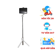 Gậy chụp ảnh 3 chân có bluetooth K10 chụp ảnh, selfie, tự sướng bằng remote và kẹp xoay 360 độ - Hàng Chính Hãng
