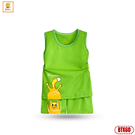 Quần áo bé trai Babiboo bộ ba lỗ cotton 4 chiều, mềm mịn mát BTK60