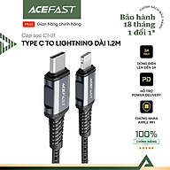 Cáp Acefast Type C to Light.ning (1.2m) - C1-01 Hàng chính hãng Acefast