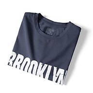 Áo thun nam cổ tròn LEEVUS in chữ Brooklyn, chất liệu cotton, form regular thumbnail
