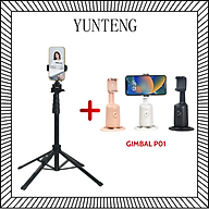 Combo Gậy Selfie Yunteng XC 90 và Gimbal P01 Xoay 360° Tự Động - Phụ Kiện Quay Vlog, Livestream - Hàng Chính Hãng