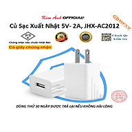 Củ sạc 2A xuất Nhật KFLY (JHX-AC2012), chứng nhận PSE tiêu chuẩn Nhật Bản, dùng thử 30 ngày, bảo hành hàng chính hãng 12 tháng