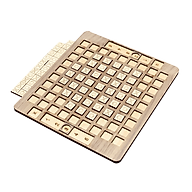 Đồ Chơi Gỗ,Board Game Chiến Thuật, Bàn Chơi Caro Bằng Gỗ Có Thang Chia Tỷ Số 64 Quân Kích Thước 25x22Cm