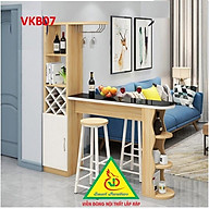 Quầy bar mini kết hợp tủ rượu VKB07 ( không kèm ghế) - Nội thất lắp ráp Viendong Adv