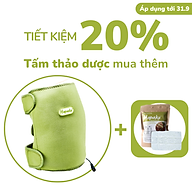 Bộ đai chườm nóng thảo dược giảm đau đầu gối dùng điện - Hapaku