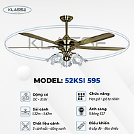 Quạt trần chùm đèn Klasse 56KSI 595 Hàng chính hãng