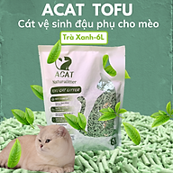 Cát vệ sinh đậu phụ cho mèo ACAT MLEM 6L mùi trà xanh túi 2kg thumbnail