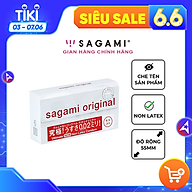 Bao cao su Sagami 002 - Siêu mỏng - Non Latex - Hộp 6 chiếc thumbnail