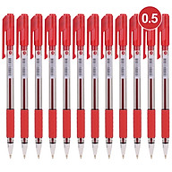 Bút bi dầu Deli - 0.5mm 0.7mm 1.0mm nắp đậy - mực Xanh Đen Đỏ- 12 cây hộp - EQ01530 EQ01630 EQ01730 thumbnail