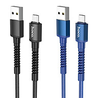 Cáp X71 Hoco 2.4A Dây Dù Cổng Micro Dây Dài 1m - Hàng Chính Hãng