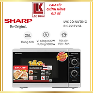 Lò vi sóng có nướng Sharp R-G251TV-SL 25 lít - Hàng chính hãng - Bảo hành 12 tháng