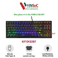 Bàn phím cơ chơi game có dây E-Dra EK3287 - Led Rainbow - E-dra Switch - Hàng chính hãng