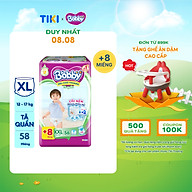 Tã quần Bobby Lõi nén thần kỳ 3mm Gạo non XXL56+8