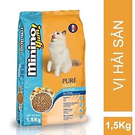 Hạt thức ăn MINIMO YUM vị hải sản gói 1.5kg dành cho mèo mọi lứa tuổi thumbnail