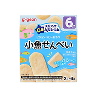Bánh ăn dặm Pigeon vị cá mòi/cá cơm cho bé từ 6 tháng tuổi