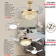 AZP - ĐÈN QUẠT TRẦN / ĐÈN TRANG TRÍ / ĐÈN PHÒNG KHÁCH / PHÒNG NGỦ AZP-QT4215 / QT4240 phong cách đương đại, hàng nhập khẩu AZP