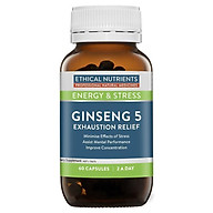 Ethical Nutrients Ginseng-5 Exhaustion Relief 60 Capsules thumbnail
