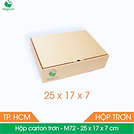 M72 - 25x17x7 cm - 25 Thùng hộp carton trơn đóng hàng thumbnail