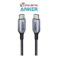 Cáp USB Type-C to Type-C Anker 765 Nylon Cable 140W 0.9m A8865 - Hàng chính hãng