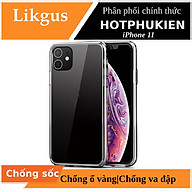 Ốp lưng silicon chống sốc cho iPhone 11 (6.1 inch) hiệu Likgus Crashproof (siêu mỏng, chống chịu mọi va đập, chống ố vàng) - Hàng nhập khẩu