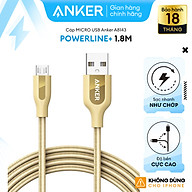 Dây Cáp Sạc Micro USB Anker PowerLine+ 1.8m - A8143 - Hàng Chính Hãng