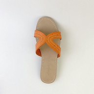 Dép lê nữ quai ngang chéo đế bệt thời trang đẹp kiểu dáng sandal đi biển thumbnail