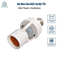 Đui Đèn Cảm Biến Chuyển Động Tự Bật Tắt E27, Đuôi Đèn Xoáy Cảm Ứng Radar Tiết Kiệm Điện - HÀNG CHÍNH HÃNG MINIIN