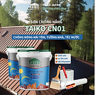 Sơn Chống Nóng, Chống Han Gỉ, Chống Thấm Taiko CN01- 5Kg - Xử Lý bề mặt tường nhà, mái tôn, kim loại