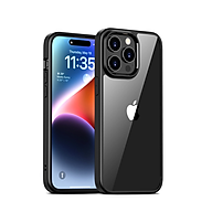 Ốp lưng dành cho iPhone 16 Pro Max, iPhone 16 Pro, iPhone 16 Plus, iPhone 16 hiệu LIKGUS Mica trong viền màu, không ố, chống sốc cao cấp - Hàng chính hãng