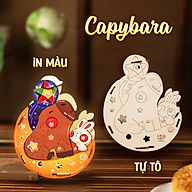 Lồng Đèn Gỗ Trung Thu Mẫu Mới 2024 Lalamoon - Bộ Kit DIY Tự Vẽ và Làm Đèn Trông Trăng - Lalala Baby