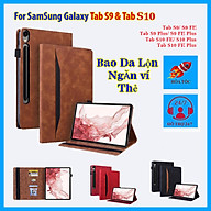 Bao Da Lộn Cao Cấp Cho Samsung Galaxy Tab S10 FE, S10 FE Plus, S10 Plus và S10 Ultra – Mềm Mịn, Chống Trầy, Thiết Kế Sang Trọng, Tích Hợp Ngăn Ví và Cài thẻ - hàng chính hãng