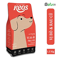 Thức ăn hạt KEOS vị Bò &amp Rau củ dành cho chó lớn 1.5Kg thumbnail