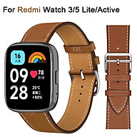 Dây đeo da cho đồng hồ thông minh Xiaomi Redmi Watch 3 Active, Lite / Redmi Watch 5 Lite, Active - Dây đeo smartwatch - Hàng chính hãng