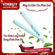 Máy Uốn, Duỗi, Ép Tóc Mini Cao Cấp – Máy Uốn Ép Là Tóc Đa Năng 2 trong 1 Tiện Lợi, Bàn Kẹp To An Toàn Dễ Dàng Sử Dụng (Tự Chọn Màu Sắc) – Hàng Chính Hãng VinBuy