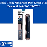 Khóa Thông Minh Nhận Diện Khuôn Mặt Demax SL966 CNC BROWN. Hàng Chính Hãng